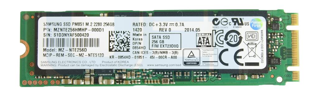 0854HD | Dell 256GB mSATA 6.0Gb/s Solid State Drive (SSD)