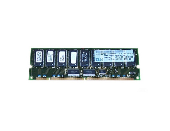 01K1142 | IBM 256MB PC100 100MHz ECC CL2 168-Pin DIMM Memory Module