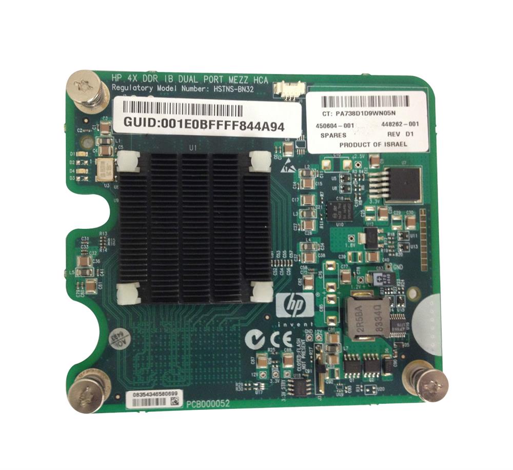 450604-001 | HP 4x DDR Infiniband Dual-Port PCI-Express Mezzanine Host Channel Adapter for BladeSystem C-Class