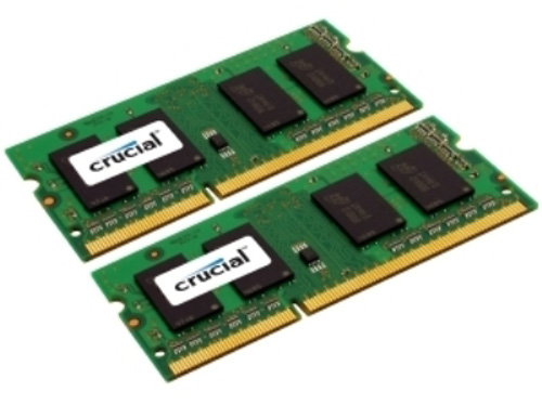 CT2KIT51264BF160B | Crucial 8GB (2X4GB) 1600MHz PC3-12800 non-ECC Unbuffered CL11 DDR3 SDRAM 204-Pin SoDIMM Memory Kit - NEW