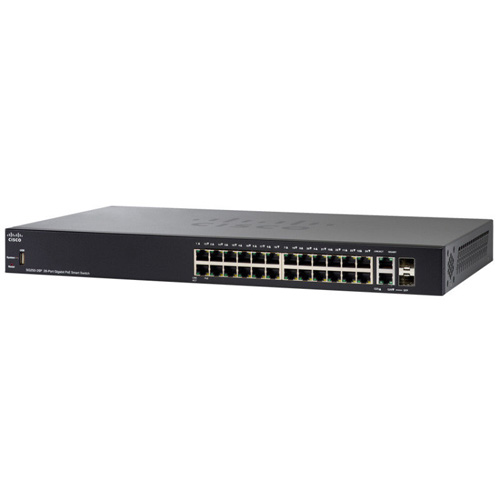 SF250-24P-K9 | Cisco 250 Series SF250-24P Managed Switch 24 POE+ Ethernet-Ports and 2 Combo Gigabit SFP-Ports - NEW