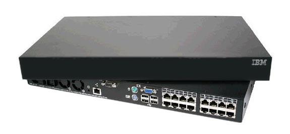 17354GX | IBM 16 Port Global Console Manager 1U Rack Mountable KVM Switch