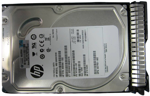 MB1000GCEHH | HPE 1TB 7200RPM SATA 6Gb/s LFF 3.5 SC Midline Hard Drive for Gen. 8 Server Series - NEW