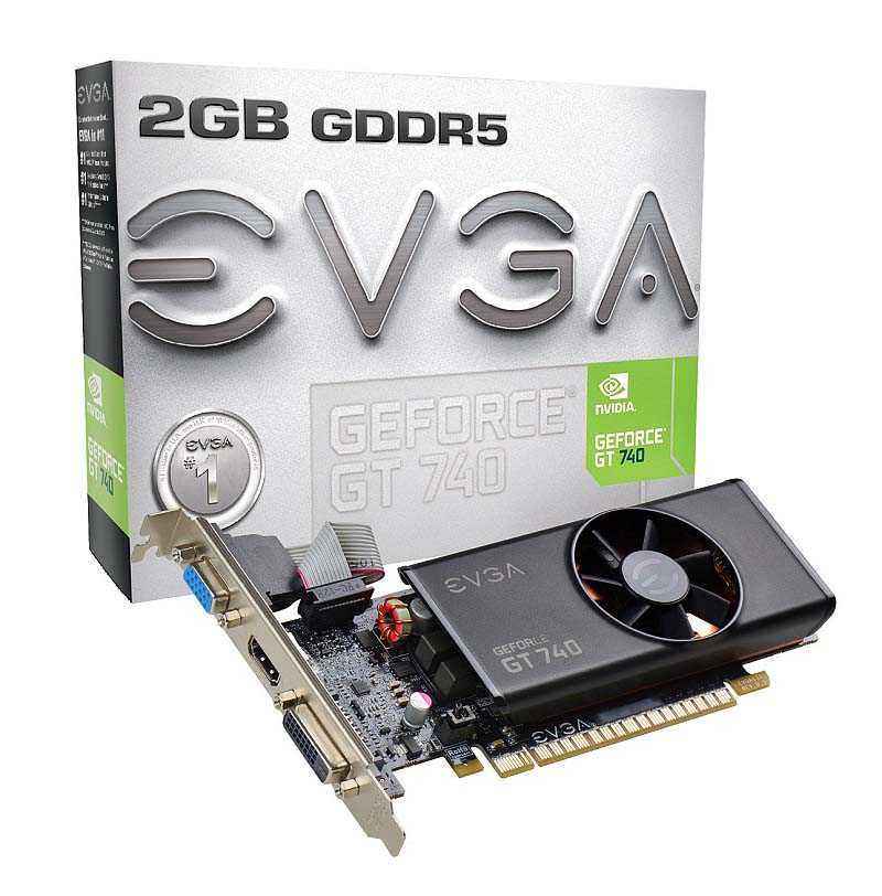 02G-P4-3740-KR | EVGA Nvidia GeForce GT 740 2GB DDR3 128-Bit PCI Express 3.0 Video Graphics Card