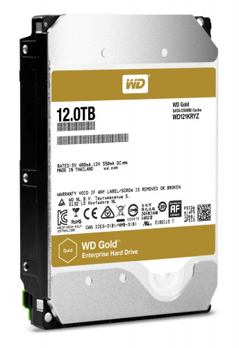 WD121KRYZ | WD Gold 12TB 7200RPM SATA 6Gb/s 256MB Cache 3.5 Internal Enterprise Class Hard Drive