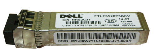 6W2YH | Dell 8GB 850NM Shortwave SW Fibre Channel FC SFP Optical Transceiver Module for PowerVault MD3600F/MD3620F - NEW