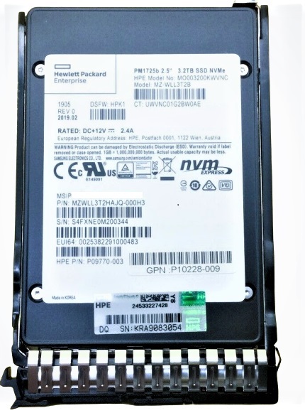 MZWLL3T2HAJQ-000H3 | Samsung Pm1725b 3.2tb 2.5 PCIe 3.0 X4 NVME Internal Solid State Drive SSD - NEW
