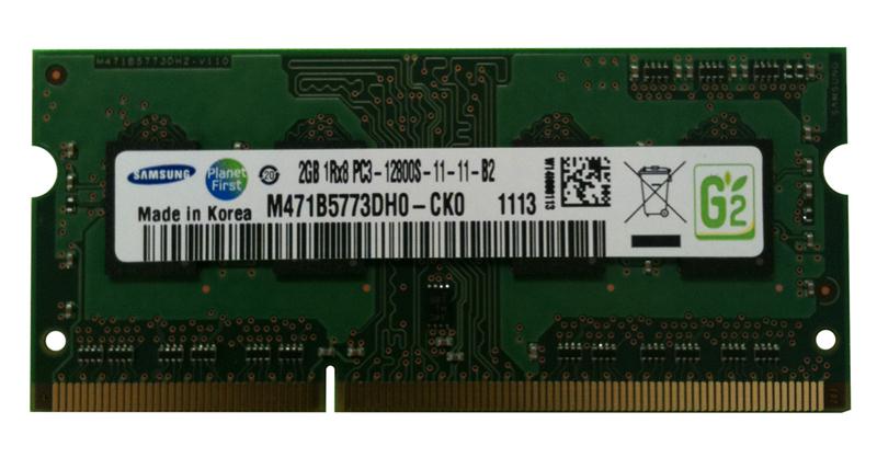 M471B5773DH0-CK0 | Samsung 2GB DDR3 SoDimm Non ECC PC3-12800 1600Mhz 1Rx8 Memory