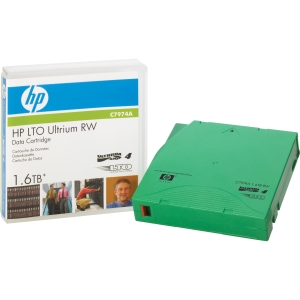 C7974AJ | HP 800GB/1.6TB Ultrium LTO-4 Storage Tape Media RW Data Cartridge (20-Pack)