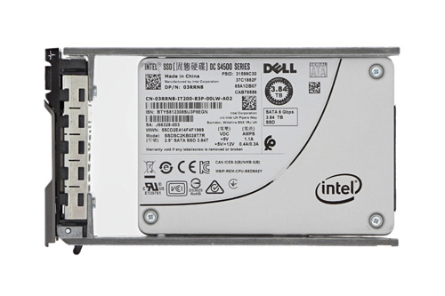 3RRN8 | Dell 3.84TB Read-intensive Triple Level-Cell (TLC) SATA 6Gb/s 2.5 Hot-pluggable DC S4500 Series SSD for PowerEdge Server - NEW