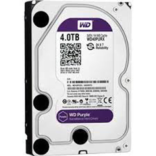 WD40PURX | WD PURPLE 4TB 5400RPM SATA 6Gb/s 64MB Cache 3.5 Internal Surveillance Hard Drive