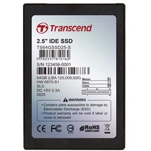 TS64GSSD25-M | Transcend 64 GB Internal Solid State Drive (SSD) - 2.5 - IDE