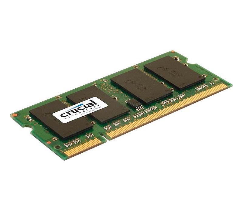 CT12864X40B | Crucial Technology 1GB DDR-400MHz PC3200 non-ECC Unbuffered CL3 200-Pin SoDimm 2.5V Memory Module