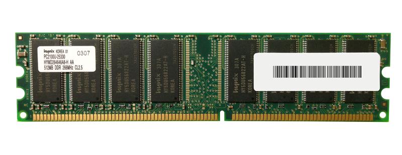 HYMD264646A8-H | Hynix 512MB DDR-266MHz PC2100 non-ECC Unbuffered CL2.5 184-Pin DIMM 2.5V Memory Module