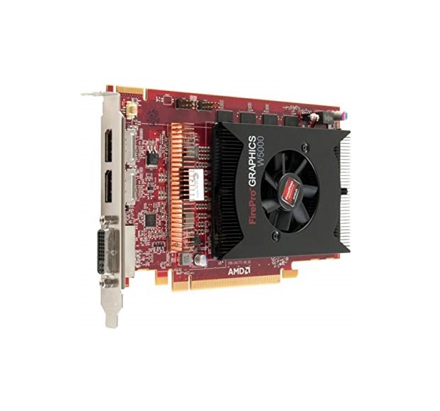 WJ2JT | Dell AMD FirePro W5000 2GB GDDR5 PCI-e x16 2x Display Port DVI Graphics Card