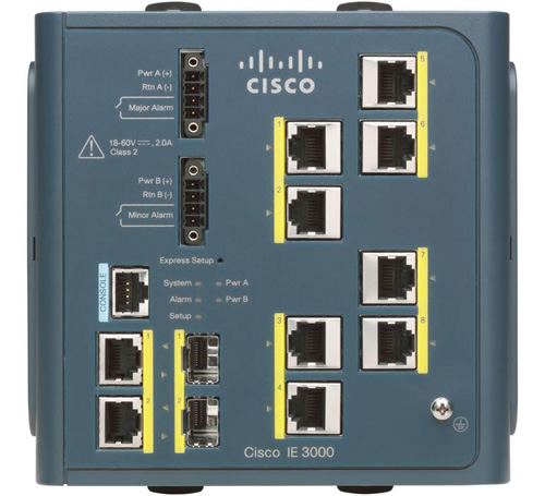 IE-3000-8TC-E | Cisco Industrial Ethernet 3000 Series Managed L3 Switch - 8 Ethernet Ports and 2 Combo Gigabit SFP Ports