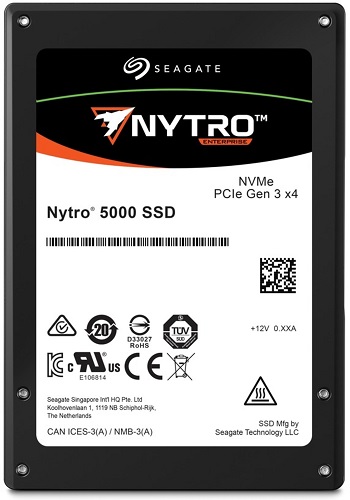 XP1600HE10012 | Seagate Nytro 5000 NVME SSD 1.6TB PCI Express GEN3 ?4 NVME 1.2A Endurance Optimized