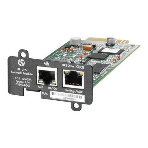 AF465A | HP UPS Network Module MINI-Slot Kit Remote Management Adapter - NEW