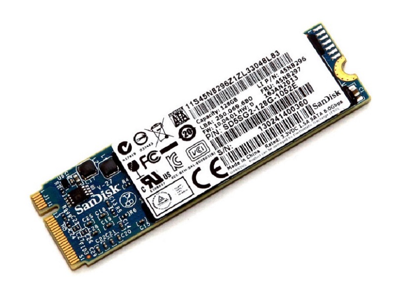 45N8297 | Lenovo / SanDisk 128GB mSATA Mini-PCI Express Solid State Drive (SSD) for ThinkPad X1 Carbon