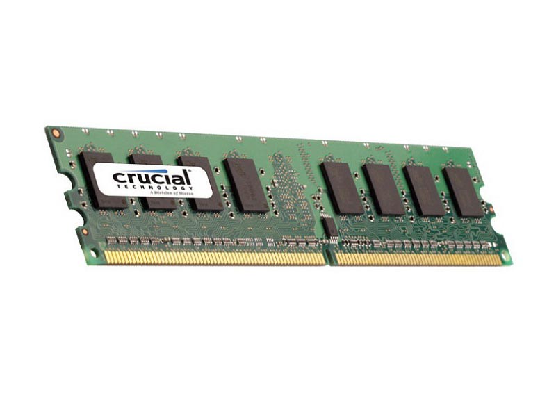 CT767244 | Crucial 4GB Kit (2X2GB) DDR2-800MHz PC2-6400 non-ECC Unbuffered CL6 240-Pin DIMM 1.8V Memory