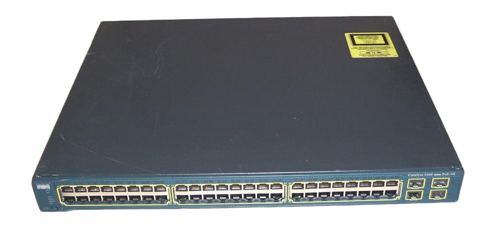 WS-C3560-48PS-S-1536 | Cisco Catalyst 3560 48-Port 10/100Mbps PoE 4 x SFP 10/100/1000Mbps Switch