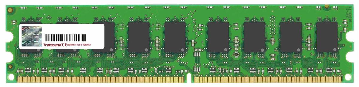 TS256MLQ72V6U | Transcend 2GB DDR2-667MHz PC2-5300 ECC Unbuffered CL5 240-Pin DIMM 1.8V Memory Module