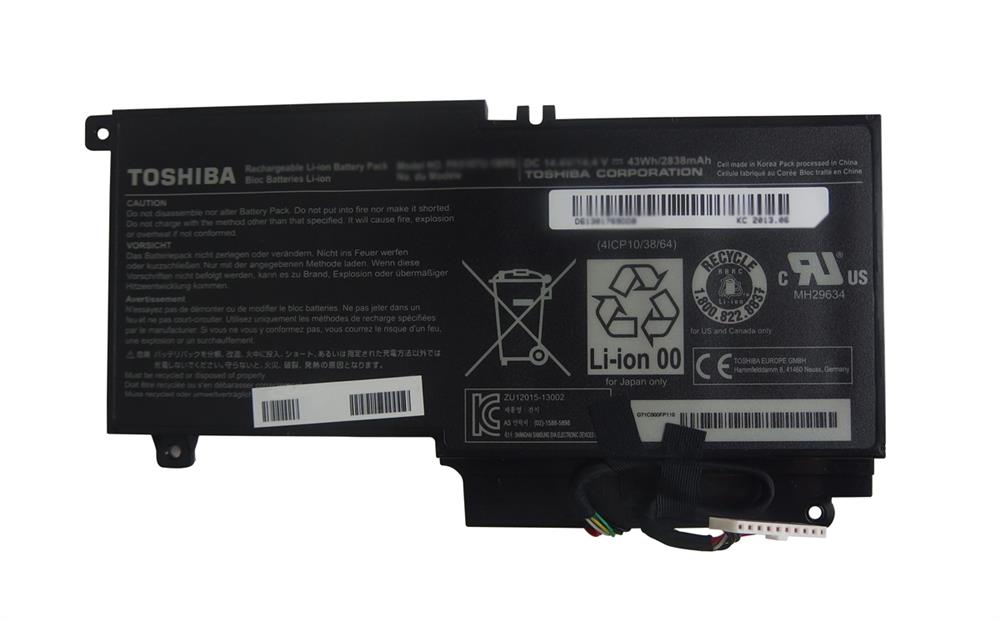 P000614010 | Toshiba 4-Cell 10.8V 3200mAh Lithium-ion Replacement Laptop Battery