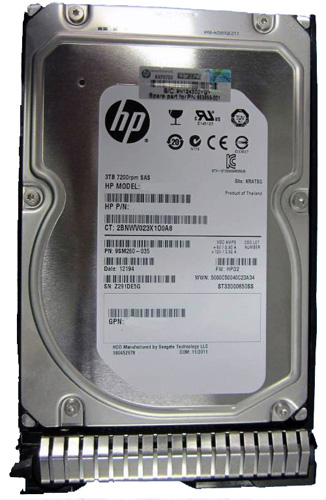 652766-B21 | HPE 3TB 7200RPM SAS 6Gb/s 3.5 LFF SC Midline Hot-pluggable Hard Drive for Proliant Gen. 8 and 9 Servers