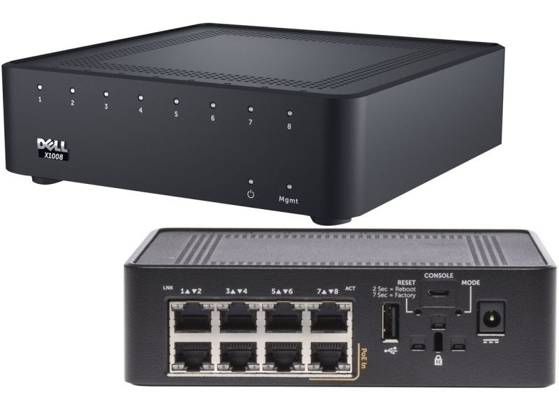 210-AIHV | Dell Networking X1008 Switch 8-Ports Managed