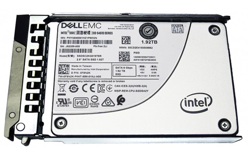 F8N2K | Dell 1.92TB Mixed-use TLC SATA 6Gb/s 2.5 Hot-pluggable Solid State Drive (SSD) for PowerEdge Server