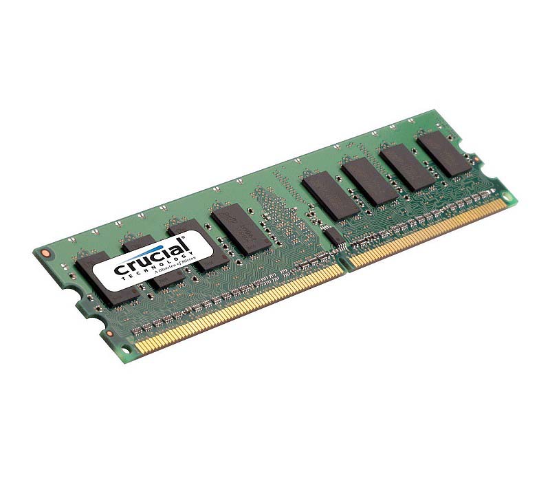 CT25664AA800.M16FJ2 | Crucial Technology 2GB DDR2-800MHz PC2-6400 non-ECC Unbuffered CL6 240-Pin DIMM 1.8V Dual Rank Memory Module