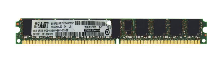 SG572288LSI646P1SF | Smart Modular 1GB DDR2-800MHz PC2-6400 ECC CL6 240-Pin DIMM 1.8V Single Rank Very Low Profile (VLP) Memory Module