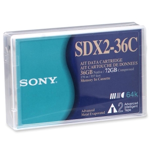 SDX2-36C | Sony AIT-2 Tape Cartridge - AIT AIT-2 - 36GB (Native) / 93GB (Compressed)