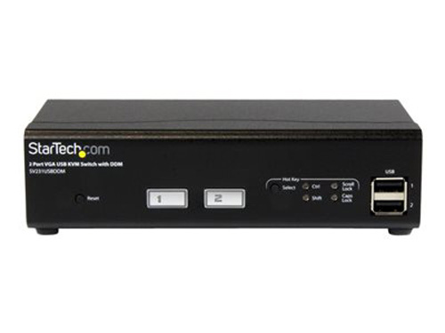 SV231USBDDM | StarTech 2-Port USB VGA KVM Switch