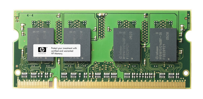 CC411A | HP 512MB DDR2-533MHz PC2-4200 non-ECC Unbuffered CL4 200-Pin SoDimm 1.8V Memory Module