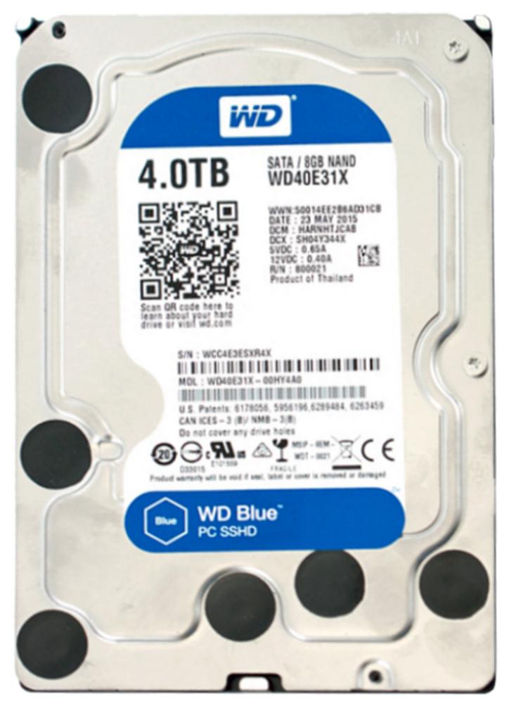 WD40E31X | Western Digital Blue 4TB SATA 6GB/s 64MB Cache 3.5 Internal Desktop Solid State Hybrid Drive