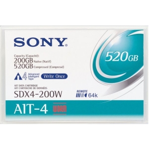 SDX4200WWW | Sony AIT-4 WORM Tape Cartridge - AIT AIT-4 - 200GB (Native) / 390GB (Compressed)