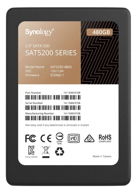 SAT5200-480G | Synology 480gb SATA 6gbps 2.5inch Plp, Internal Solid State Drive SSD - NEW