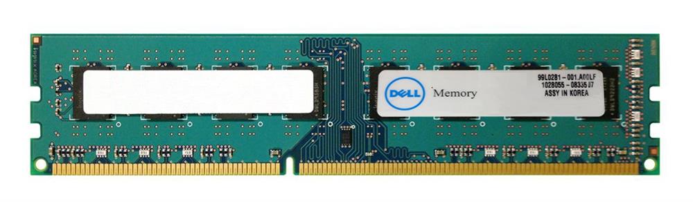 HKYF9 | Dell 4GB DDR3-1333MHz PC3-10600 non-ECC Unbuffered CL9 240-Pin DIMM 1.35V Low Voltage Memory Module