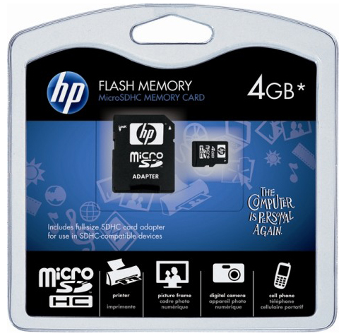 647444-B21 | HP 4GB microSD High Capacity Class 6 Media Card