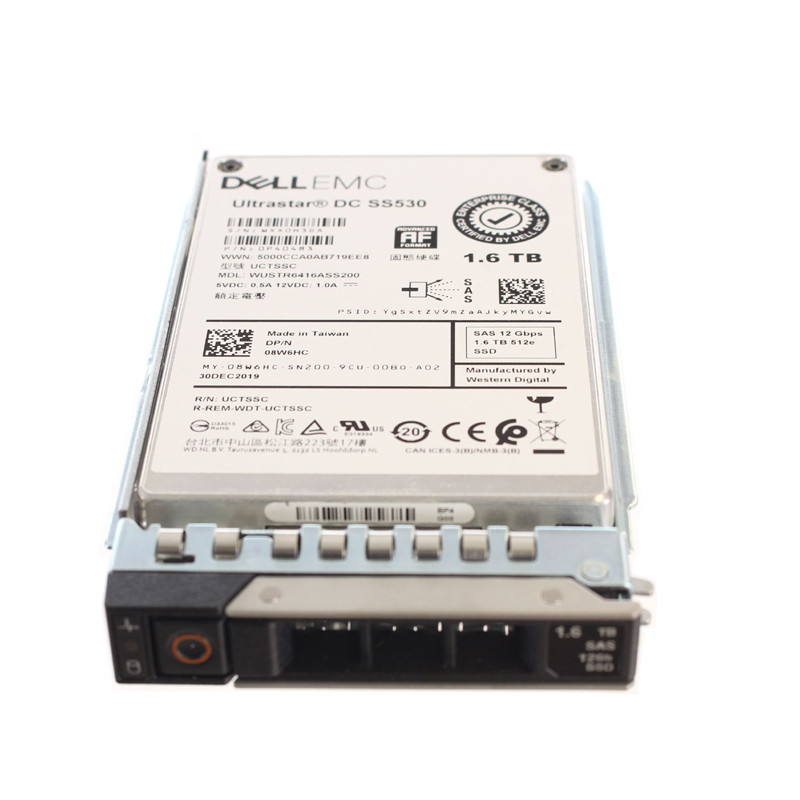 8W6HC | Dell 1.6tb Mix Use Tlc Sas-12gbps 2.5in Hot-plug Solid State Drive SSD - NEW