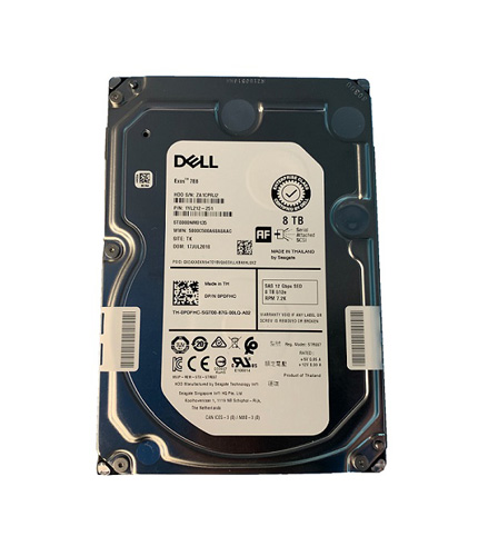 PDFHC | Dell Seagate 8TB 7200RPM SAS 12Gb/s Near-line 512e 3.5 Hot-swappable Hard Drive - NEW