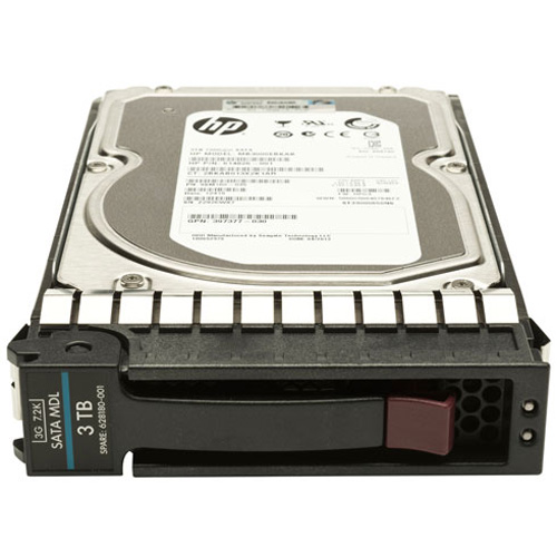 638516-002 | HPE 3TB 7200RPM SATA 3Gb/s 3.5 LFF Midline Hot-pluggable Hard Drive for Proliant Gen. 6 7 Servers - NEW