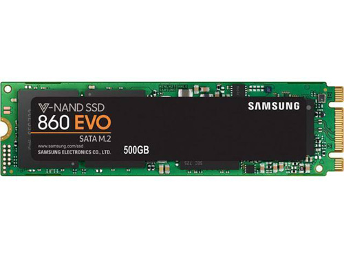 MZ-N6E500BW | Samsung 860 EVO 500GB M.2 2280 SATA 6Gb/s Solid State Drive (SSD) - NEW