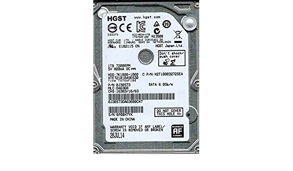 HDS723015BLA642 | Hitachi 1TB 7200RPM SATA 6 Gbps 3.5 64MB Cache Deskstar Hard Drive