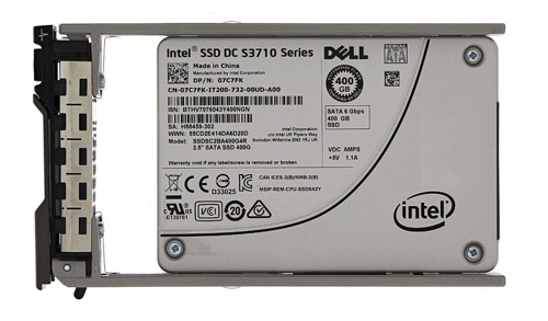 7C7FK | Dell 400GB Write Intensive MLC SATA 6Gb/s 2.5 Hot-swappable Solid State Drive (SSD) for PowerEdge Server