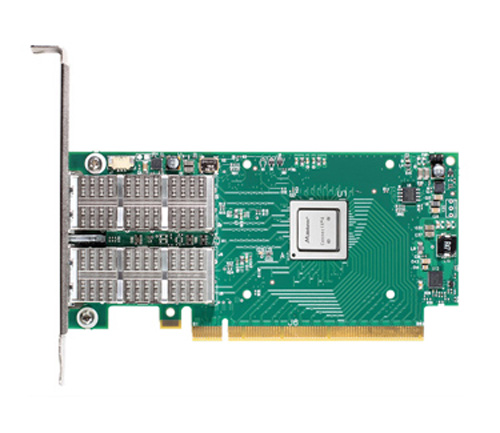MCX455A-FCAT | Mellanox ConnectX-4 VPI Adapter Card, FDR IB (56GB/S) and 40/56GBE, Single Port QSFP28, PCI-E 3.0 X16, RoHS R6 - NEW