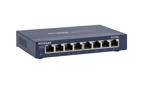 FS108PNA | Netgear 8-Ports 10/100 (PoE) Fast Ethernet Switch