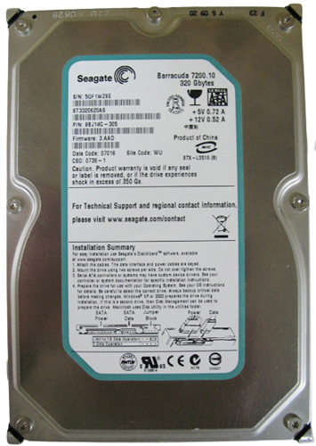 ST3320620AS | Seagate Barracuda 320GB 7200RPM 16MB Cache 3.5 Hard Drive