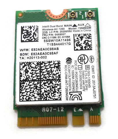 04X6007 | Lenovo Y50-70 Series WiFi + Bluetooth Wireless Card